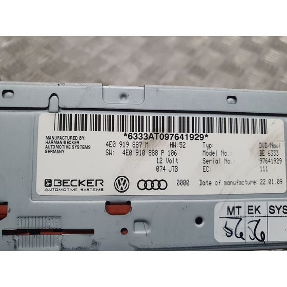 Sistema Navegacion Gps Para Audi A4 Ber.