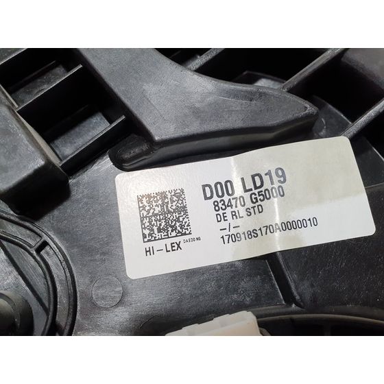 Elevalunas Trasero Izquierdo Para Kia Niro