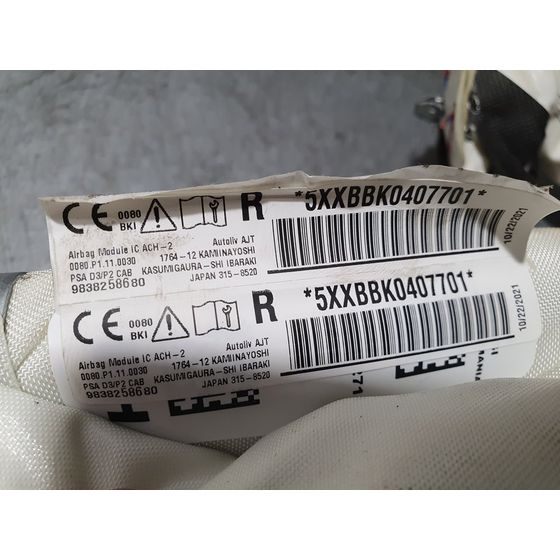 Airbag Cortina Delantero Derecho para Peugeot 2008 (P1)