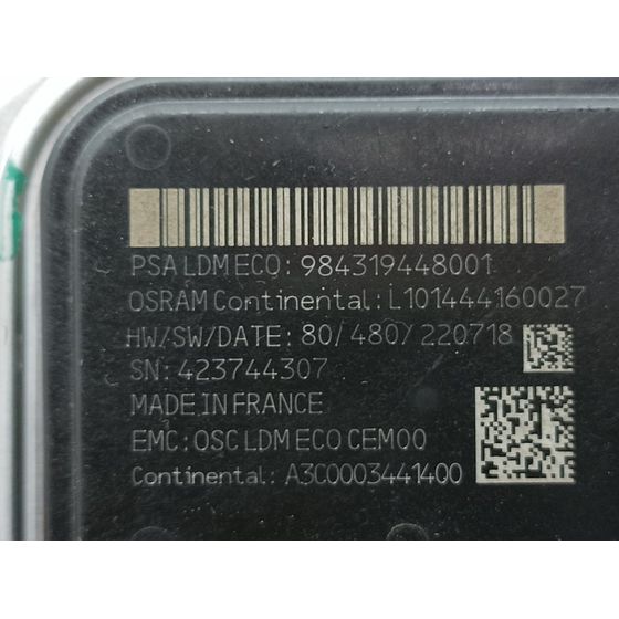 Centralita Faro Para Peugeot 308