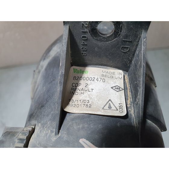 Faro Antiniebla Derecho Para Renault Clio Ii Fase Ii