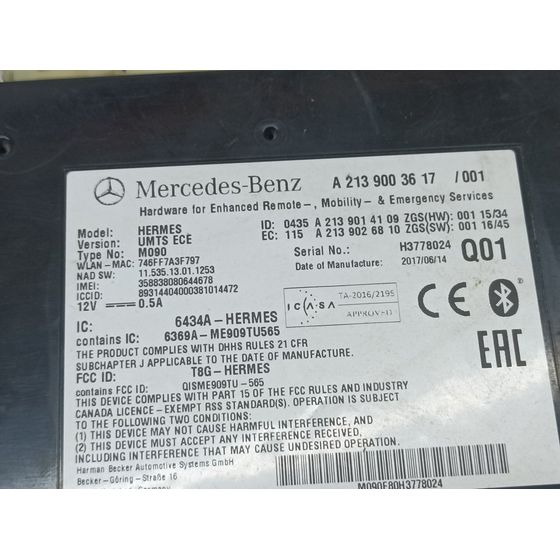 Modulo Electronico Para Mercedes Clase A