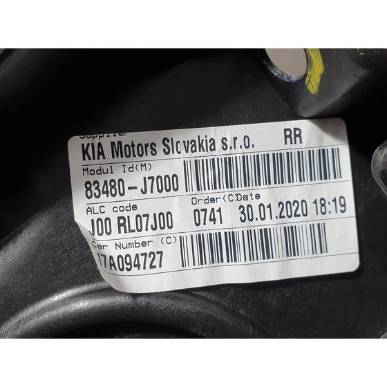 Elevalunas Trasero Derecho Para Kia Ceed
