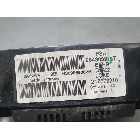 Mando Climatizador Para Peugeot 307 Cc