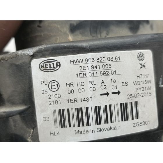 Faro Izquierdo Para Volkswagen Crafter Caja Cerrada