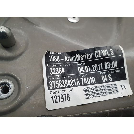 Elevalunas Trasero Izquierdo Para Skoda Superb Combi