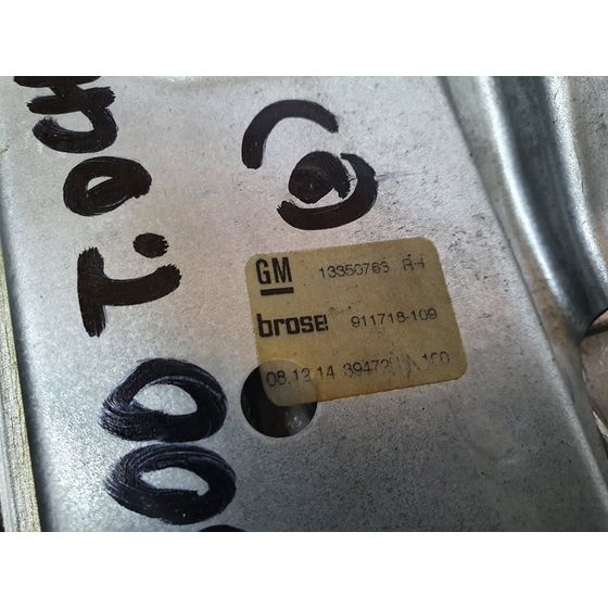 Elevalunas Trasero Derecho Para Opel Astra J Lim.