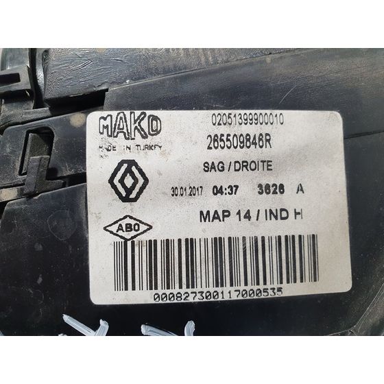 Piloto Trasero Derecho Para Renault Clio Iv