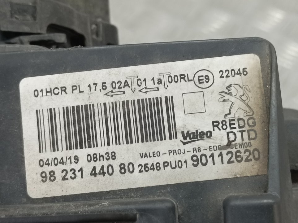 Faro Derecho Para Peugeot 508
