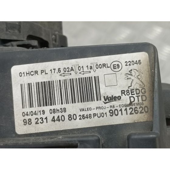 Faro Derecho Para Peugeot 508