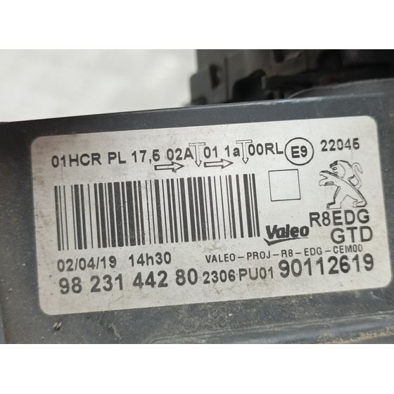 Faro Izquierdo Para Peugeot 508