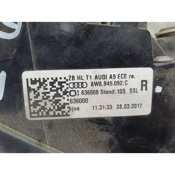 Piloto Trasero Derecho Para Audi A5 Sportback