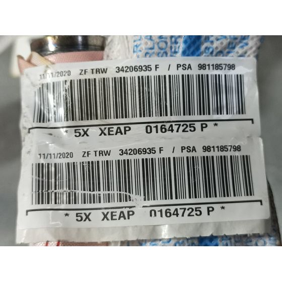 Airbag Cortina Delantero Derecho Para Citroen C3