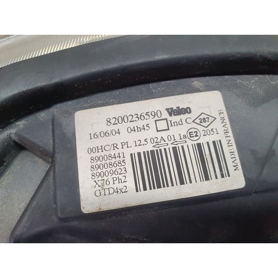 Faro Izquierdo Para Nissan Kubistar