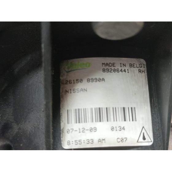Faro Antiniebla Derecho Para Nissan Qashqai