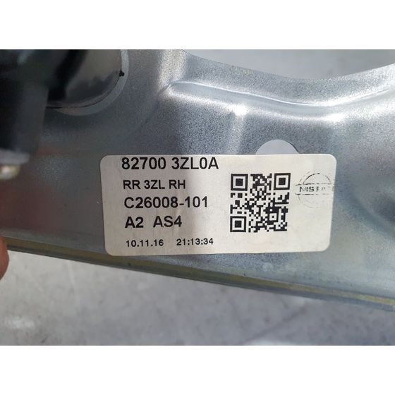 Elevalunas Trasero Derecho Para Nissan Pulsar