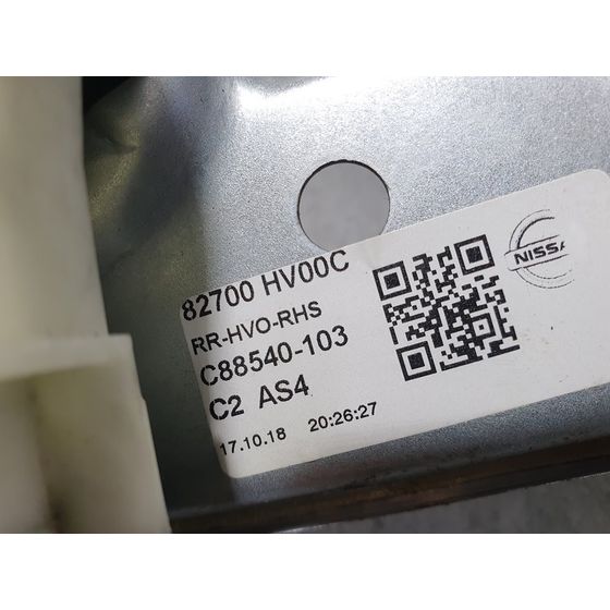 Elevalunas Trasero Derecho Para Nissan Qashqai