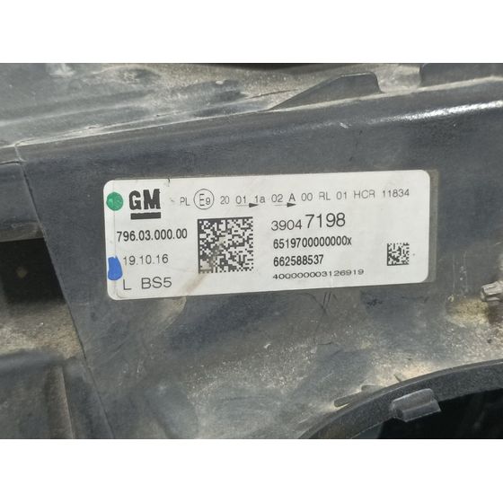 Faro Izquierdo Para Opel Astra K Lim. 5Türig