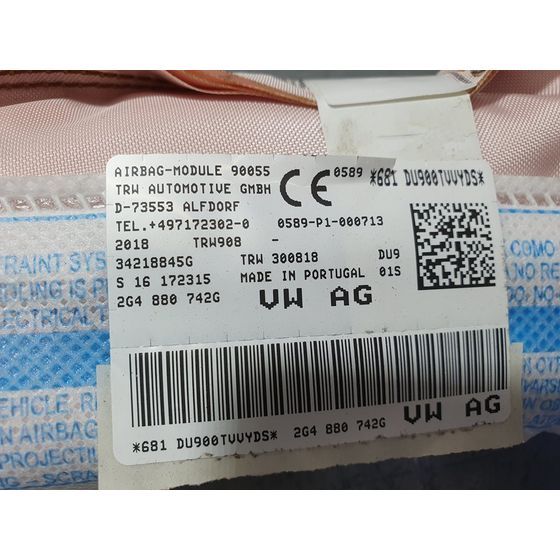 Airbag Cortina Delantero Derecho para Volkswagen Polo
