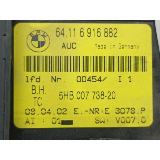 Mando Climatizador Para Bmw Serie 3 Berlina
