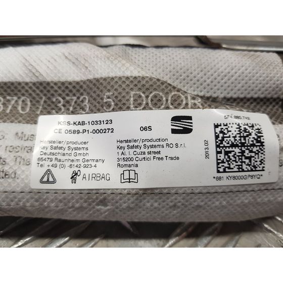 Airbag Cortina Delantero Derecho  Para Seat Leon
