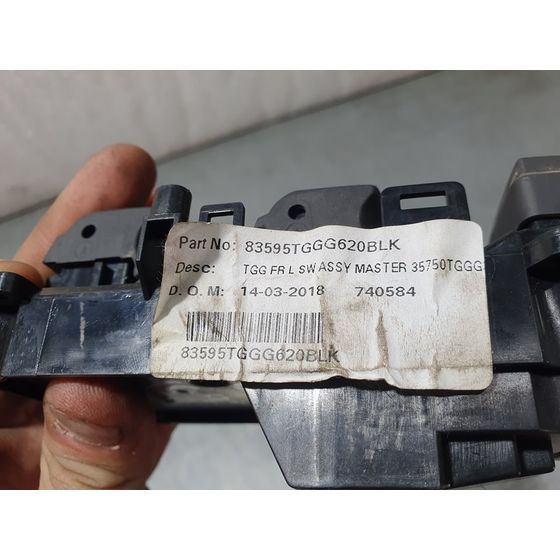 Mando Elevalunas Delantero Izquierdo Para Honda Civic Lim.5
