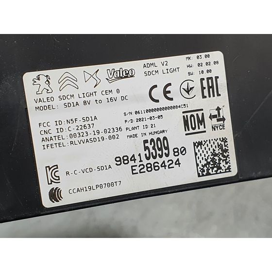 Modulo Electronico Para Citroen C4