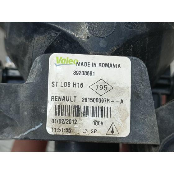 Faro Antiniebla Izquierdo Para Renault Scenic Iii