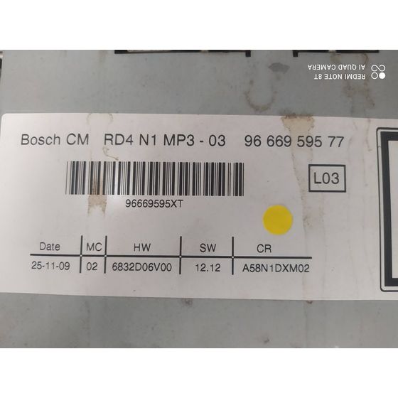 Sistema Audio / Radio Para Peugeot 3008
