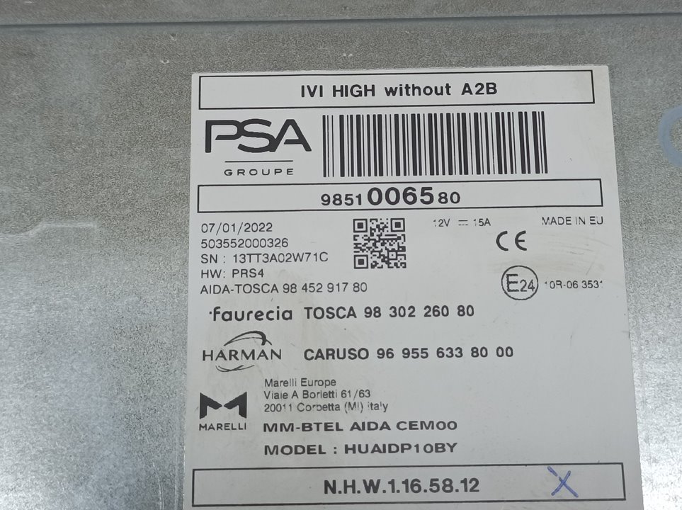 Sistema Audio / Radio Para Ds 4 Ii