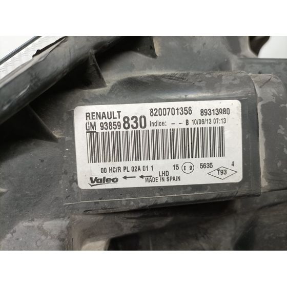 Faro Derecho Para Renault Trafic Combi