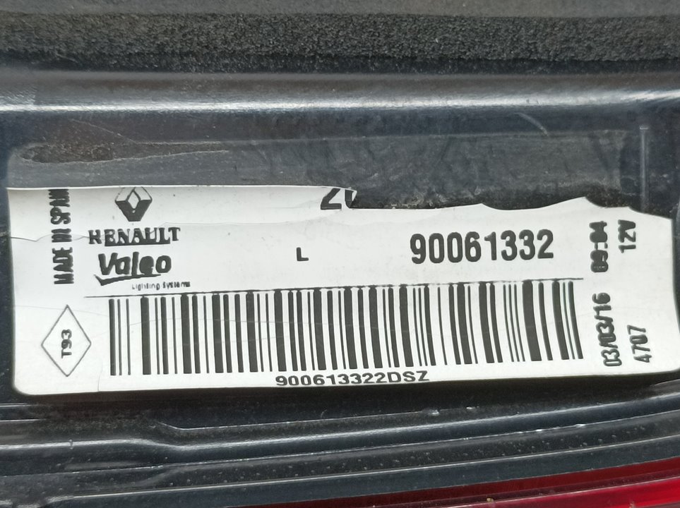 Piloto Trasero Izquierdo Para Renault Kadjar