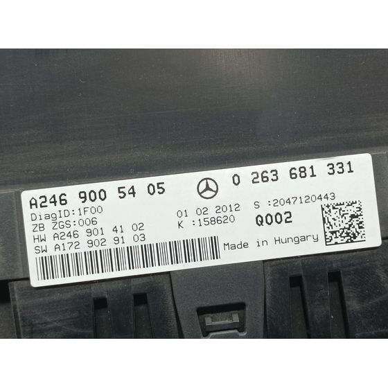 Cuadro Instrumentos para Mercedes-Benz Clase B (W246)