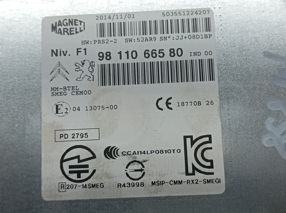Modulo Electronico Para Peugeot 208
