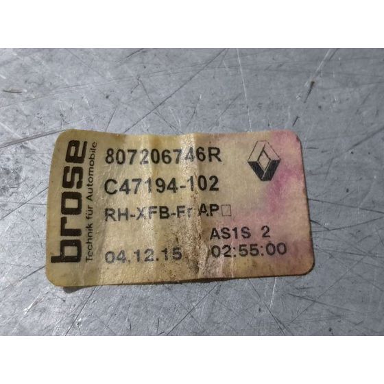 Elevalunas Delantero Derecho Para Renault Megane Iv Berlina 5P