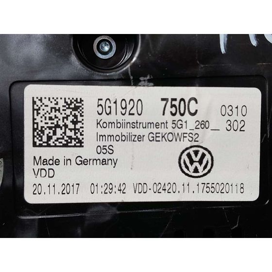 Cuadro Instrumentos Para Volkswagen Golf Vii Lim.