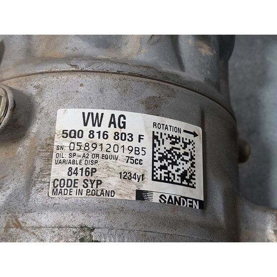 Compresor Aire Acondicionado Para Volkswagen Golf Vii Lim.