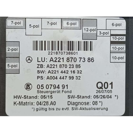 Modulo Electronico Para Mercedes Clase S Berlina