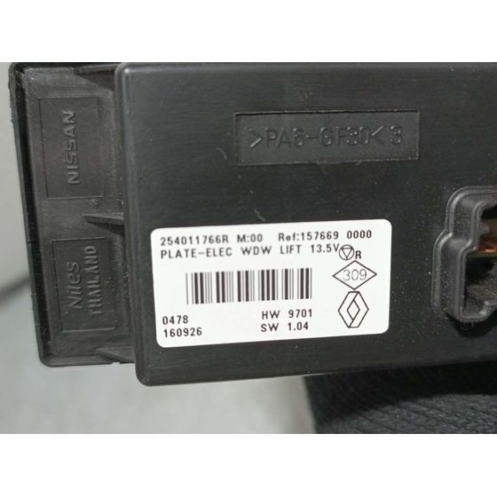 Mando Elevalunas Delantero Izquierdo Para Renault Kadjar