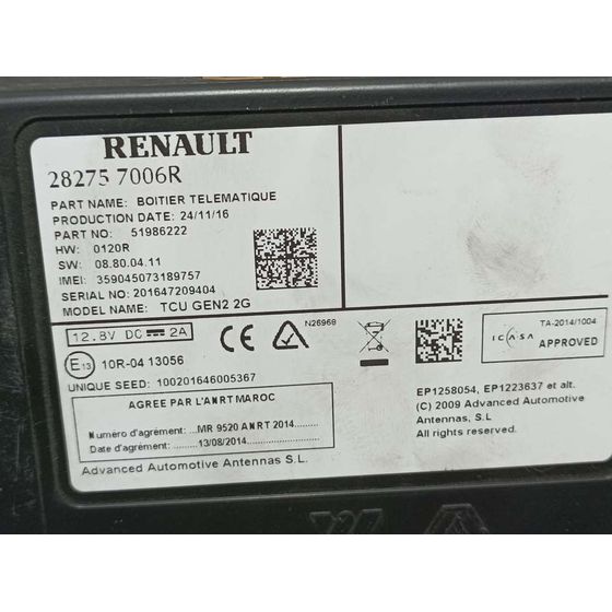 Modulo Electronico Para Renault Kadjar