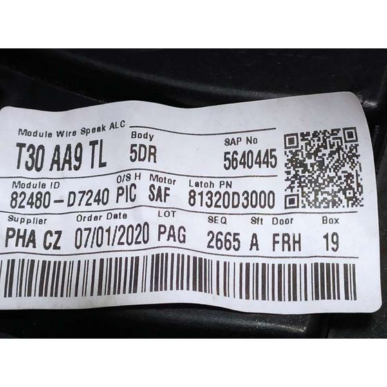 Elevalunas Delantero Derecho Para Hyundai Tucson