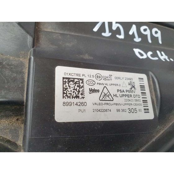 Faro Derecho para Peugeot 3008