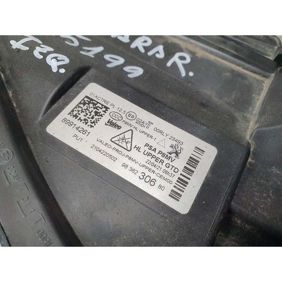 Faro Izquierdo para Peugeot 3008