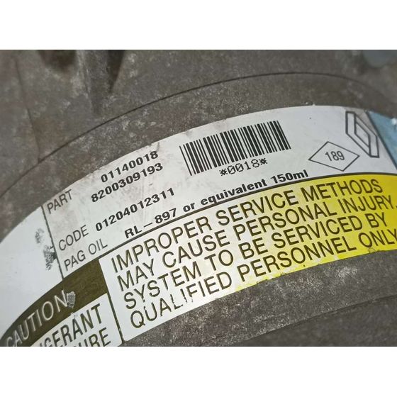 Compresor Aire Acondicionado Para Renault Megane Ii Berlina 3P