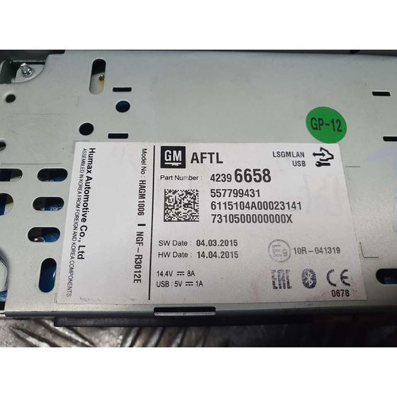 Sistema Audio / Radio Para Opel Karl