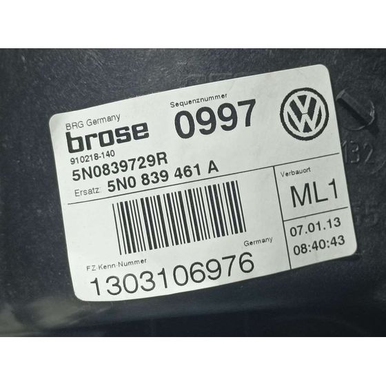 Elevalunas Trasero Izquierdo para Volkswagen Tiguan