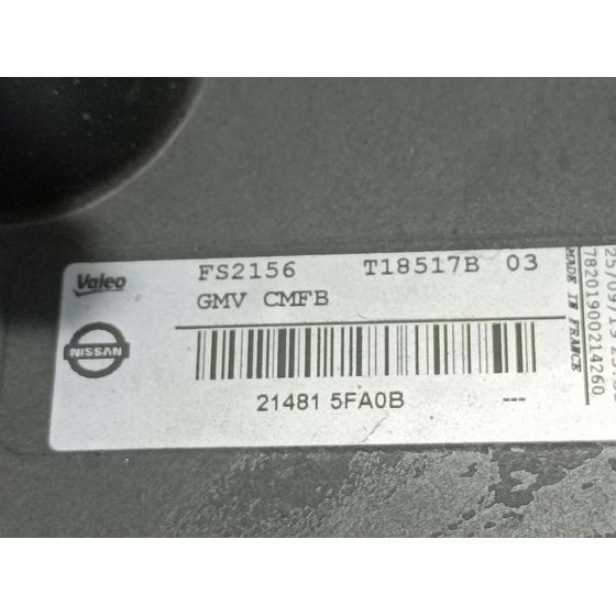 Electroventilador Para Nissan Micra V