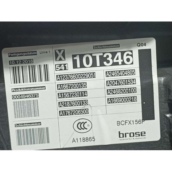 Elevalunas Delantero Izquierdo para Mercedes-Benz Clase Gla (W156)