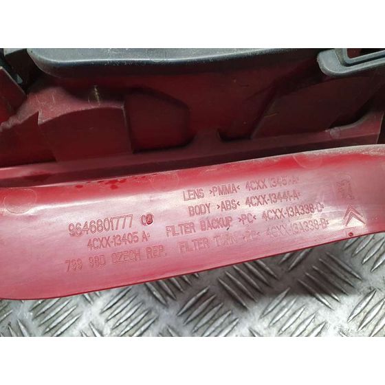 Piloto Trasero Izquierdo Para Citroen C4 Coupe