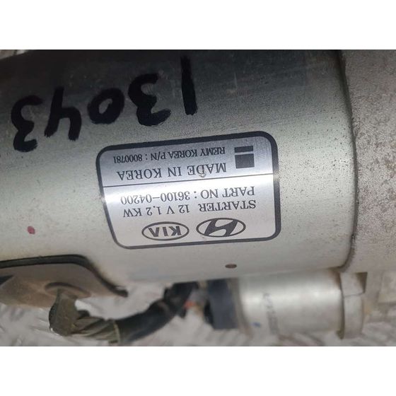 Motor Arranque Para Hyundai Kona